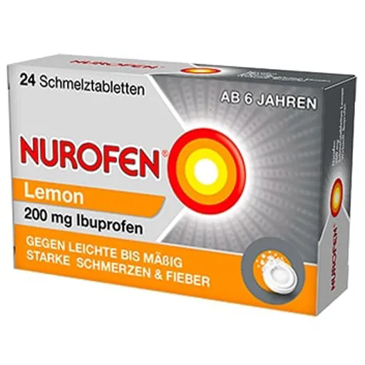 NUROFEN 200 mg Schmelztabletten Lemon 24 St