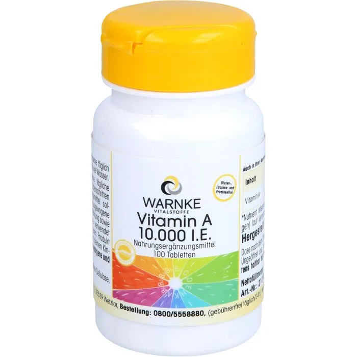 VITAMIN A 10.000 I.E. Tabletten 100 Stück