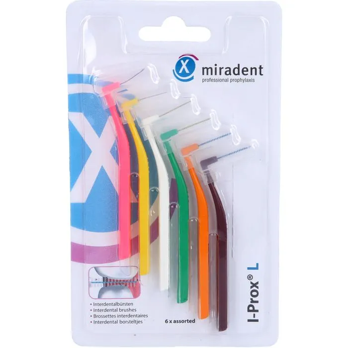 MIRADENT Interdentalbürste I-Prox L sortiert 6 St