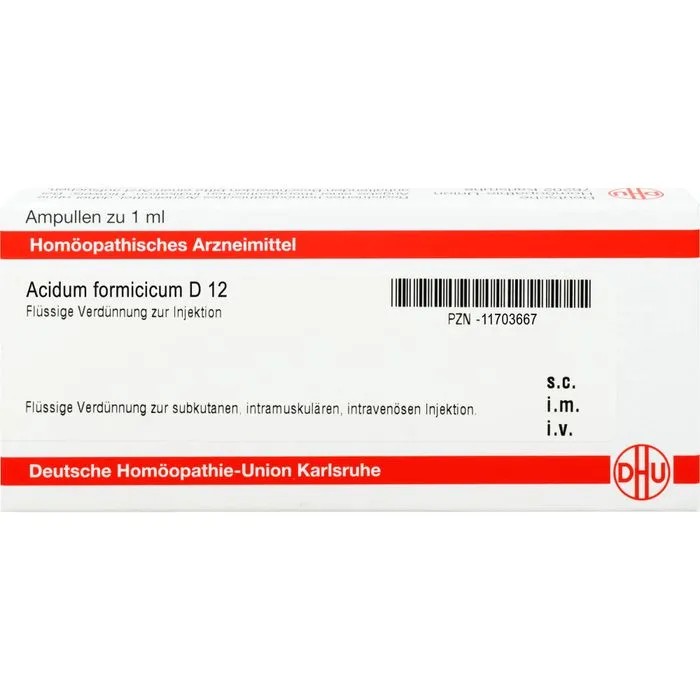 ACIDUM FORMICICUM D 12 Ampullen 8X1 ml