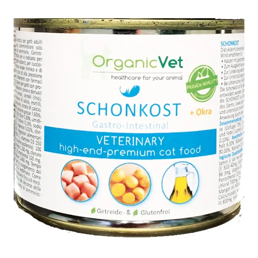 ORGANICVET Katze Nassnahrung Schonkost 200 g