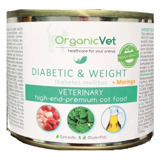 ORGANICVET Katze Nassnahrung diabetic & weight 200 g