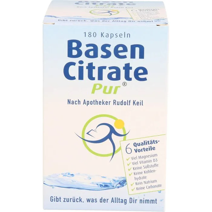 BASEN CITRATE Pur n.Apotheker Rudolf Keil Kapseln 180 Stück