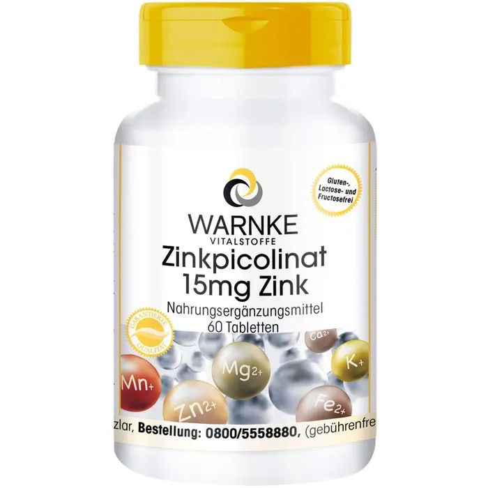 ZINKPICOLINAT 15 mg Zink Tabletten 60 Stück