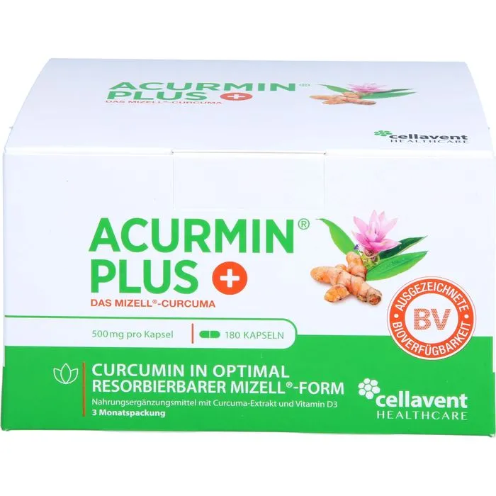 ACURMIN Plus Das Mizell-Curcuma Weichkapseln 180 Stück
