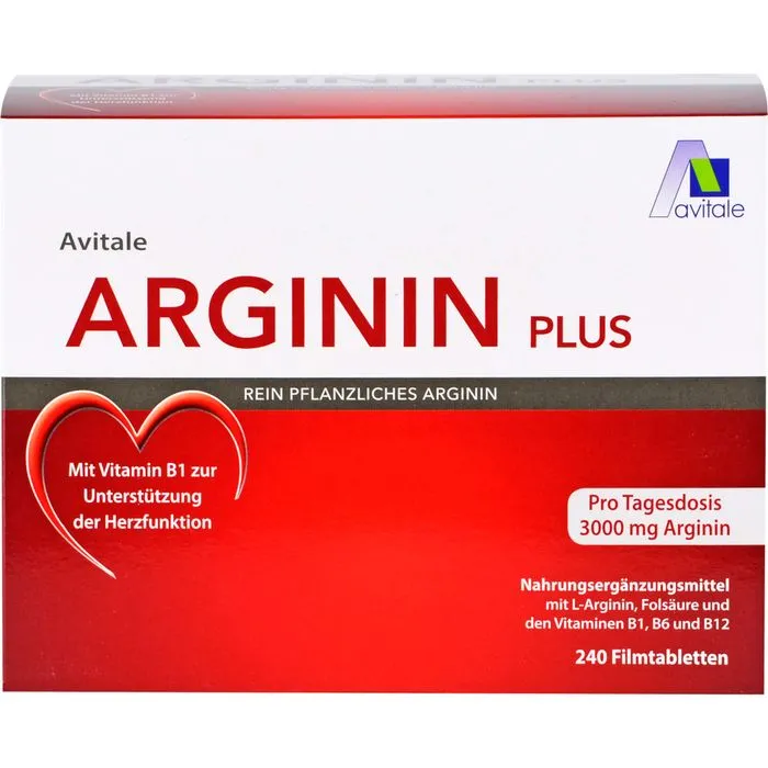 ARGININ PLUS Vitamin B1+B6+B12+Folsäure Filmtabl. 240 Stück