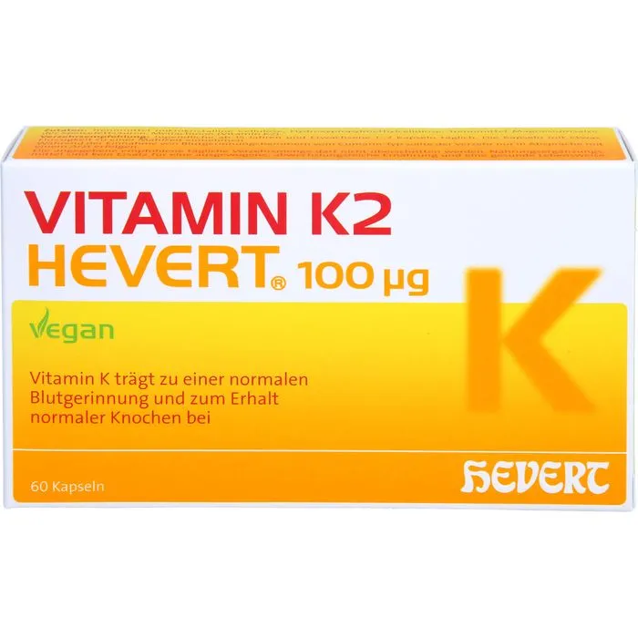 VITAMIN K2 HEVERT 100 μg Kapseln 60 Stück