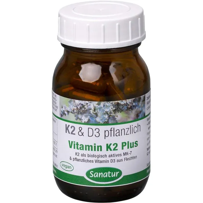 VITAMIN K2 MK7 Plus Vitamin D3 Kapseln 90 Stück