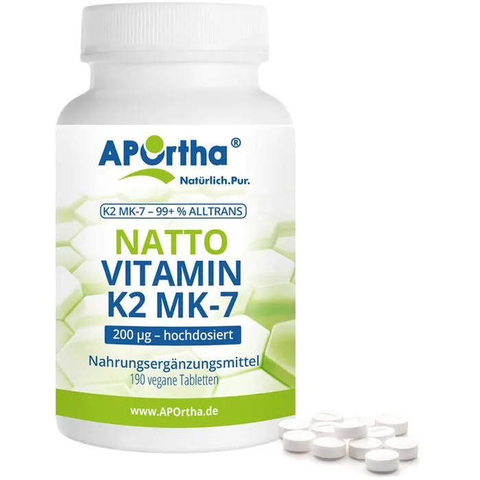 APORTHA Vitamin K2-MK7 200 μg Tabletten 190 Stück