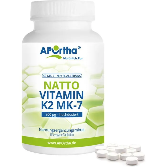 APORTHA Vitamin K2-MK7 200 μg Tabletten 365 Stück