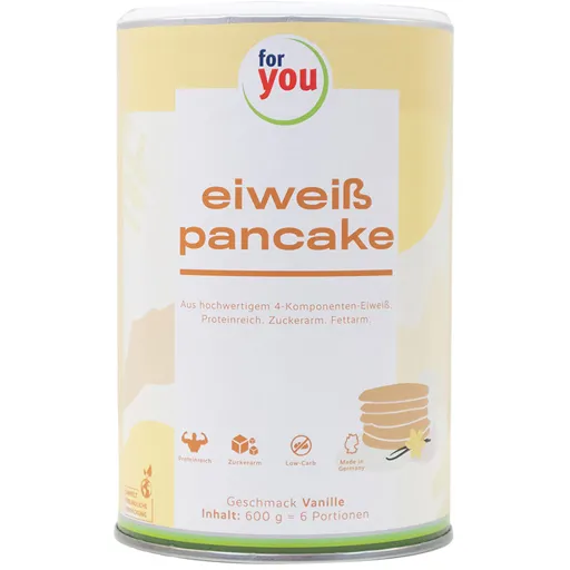 FOR YOU eiweiß pancakes Vanille Pulver 600 g