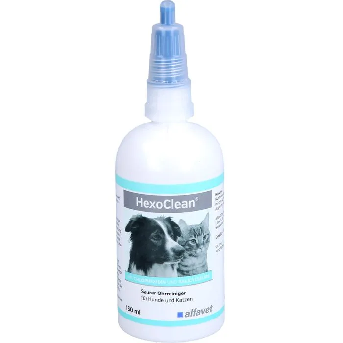 HEXOCLEAN saurer Ohrreiniger f.Hunde und Katzen 150 ml