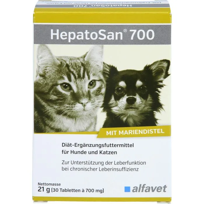HEPATOSAN 700 Diät-Erg.Futterm.Tab.f.Hund/Katze 30 St
