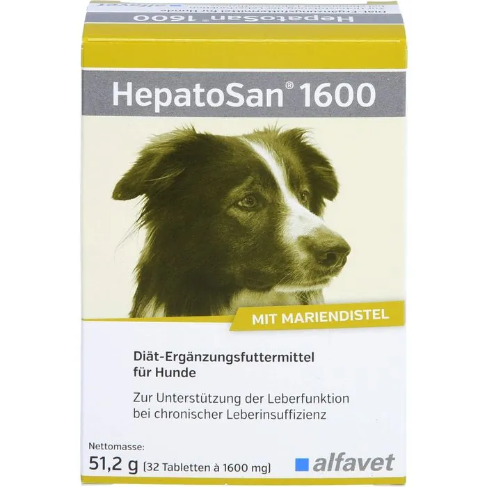HEPATOSAN 1600 Diät-Erg.Futterm.Tab.f.Hunde 32 St