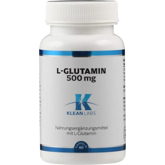 L-GLUTAMIN 500 mg KLEAN LABS Kapseln 60 Stück