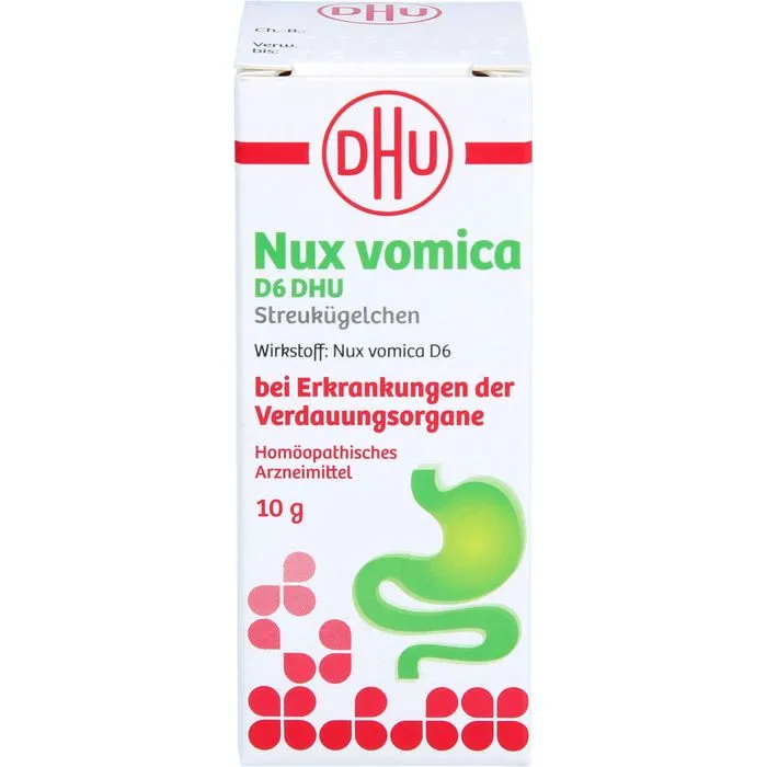 NUX VOMICA D 6 DHU Glob.bei Erkr.d.Verdauungsorg. 10 g
