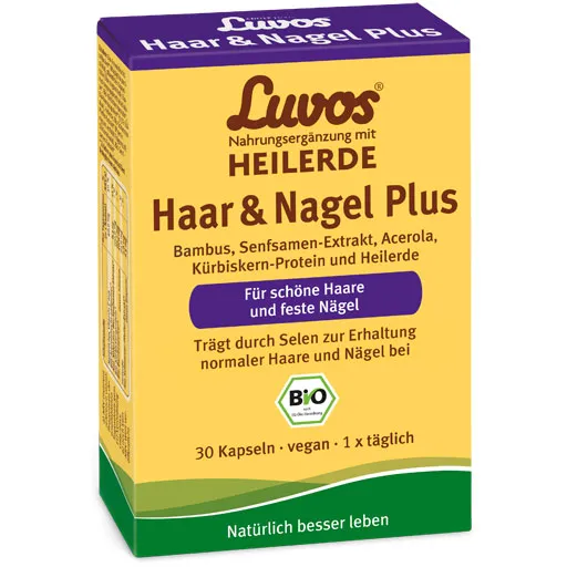 LUVOS Heilerde Bio Haar & Nagel Plus Kapseln 30 St