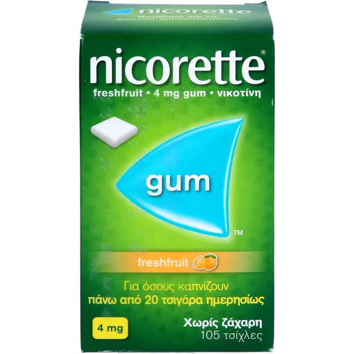 NICORETTE 4 mg freshfruit Kaugummi 105 St