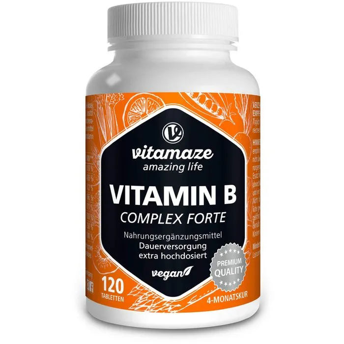VITAMIN B COMPLEX extra hochdosiert vegan Tabl. 120 Stück