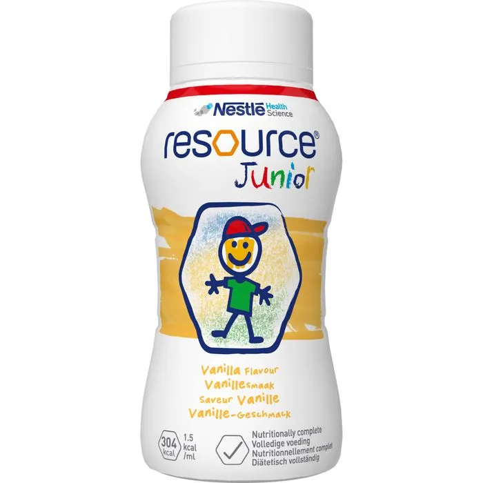 RESOURCE Junior Vanille-Geschmack flüssig 4X200 ml