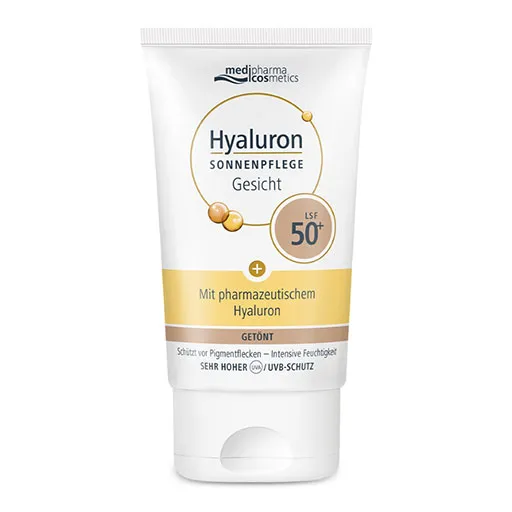 HYALURON SONNENPFLEGE Gesicht Creme LSF 50+ getönt 50 ml