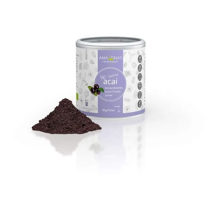 ACAI 100% Bio Pulver ohne Trägerstoffe 80 g