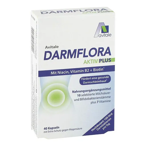 DARMFLORA Aktiv Plus 100 Mrd.Bakterien+7 Vitamine 40 St
