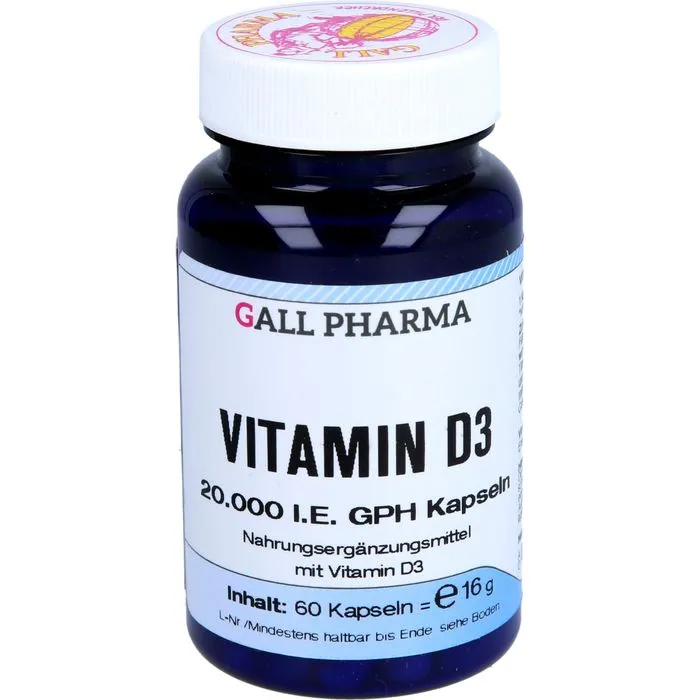 VITAMIN D3 20.000 I.E. GPH Kapseln 60 Stück