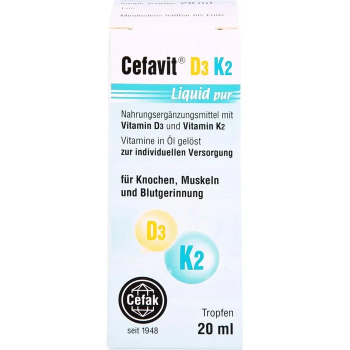 CEFAVIT D3 K2 Liquid pur Tropfen zum Einnehmen 20 ml