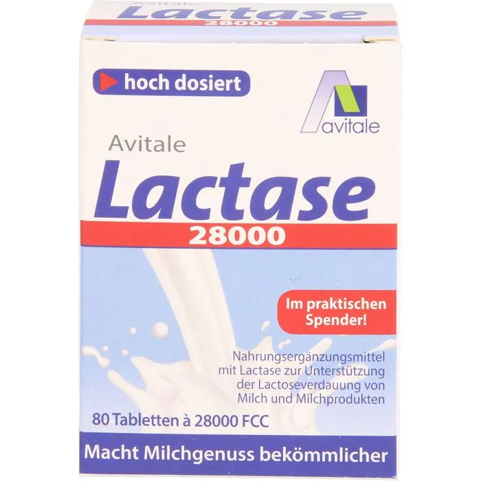 LACTASE 28.000 FCC Tabletten im Spender 80 Stück