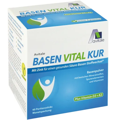 BASEN VITAL KUR plus Vitamin D3+K2 Pulver 60 St