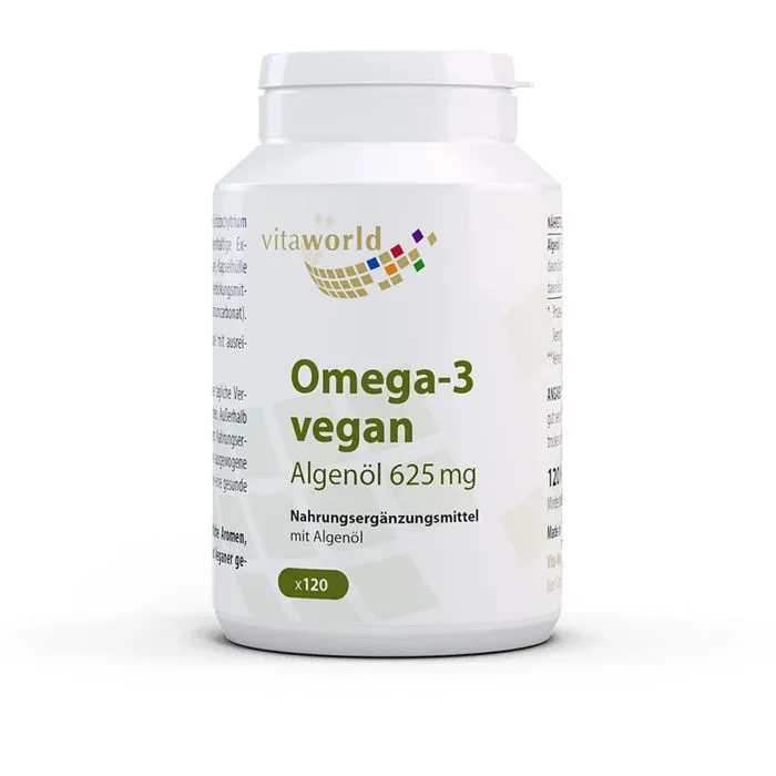 OMEGA-3 VEGAN Algenöl 625 mg Kapseln 120 Stück