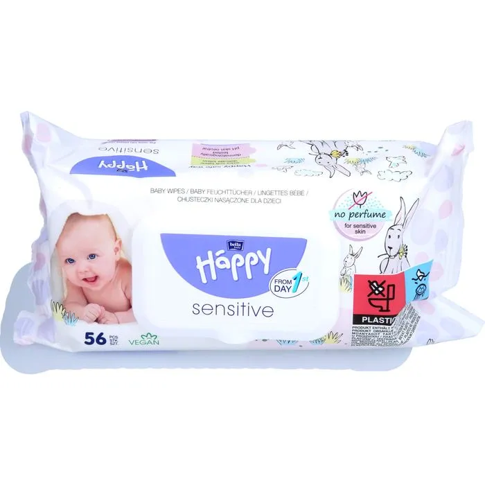 BELLA Happy Baby Feuchttücher sensitive m.Klickv. 56 St