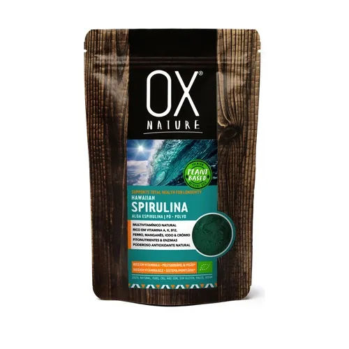 Ox Nature Hawaiianisches Spirulina-Pulver 100 % natürlich