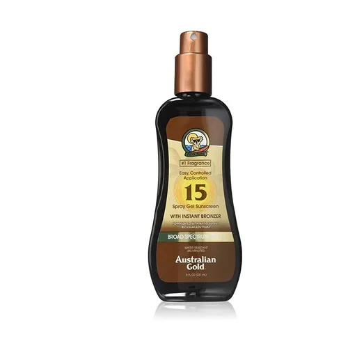 Australian Gold Sonnenschutz Spf15 Sprühgel mit Instant Bronzer