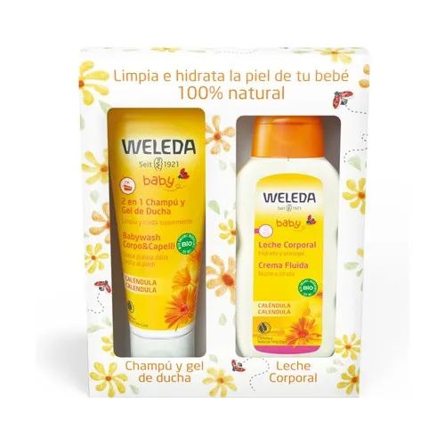 Weleda Body Milk Pack + Calendula Babyparty Gel und Shampoo
