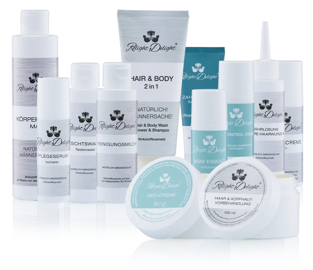 Pflege-Set für Männer - unwiderstehlich männlich - Relight Delight