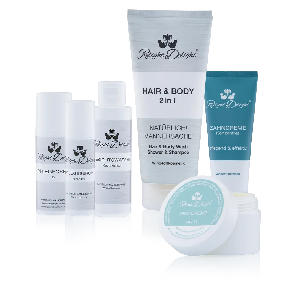 Pflege-Set für Männer - Schnell in den Tag - Relight Delight