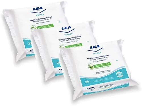 LEA Women Make Up Remover Wipes Aloe Vera x 3