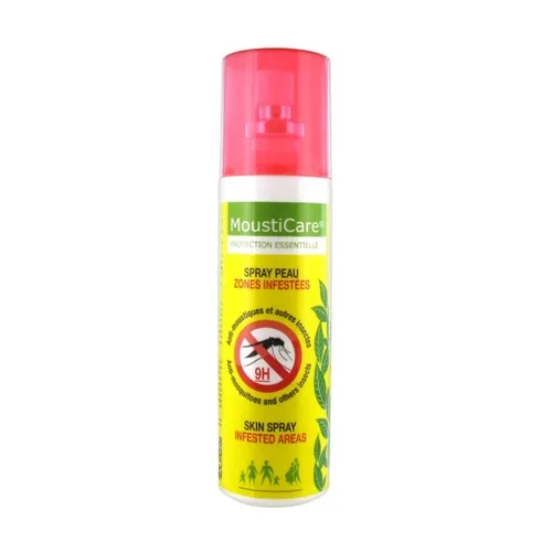 Mousticare Von Anti-Moskito-Hautspray befallene Bereiche