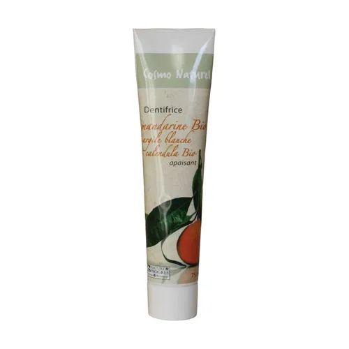 Cosmo Naturel Beruhigende Zahnpasta: Mandarine / Weißer Ton / Organische Ringelblume