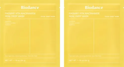 Biodance Radiant Vita Niacinamide Real Deep Mask x 2