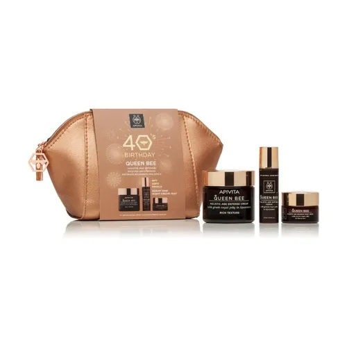 Apivita Pack Queen Bee Holistic Anti-Aging-Textur + Mini-Serum und Mini-Geschenkabend
