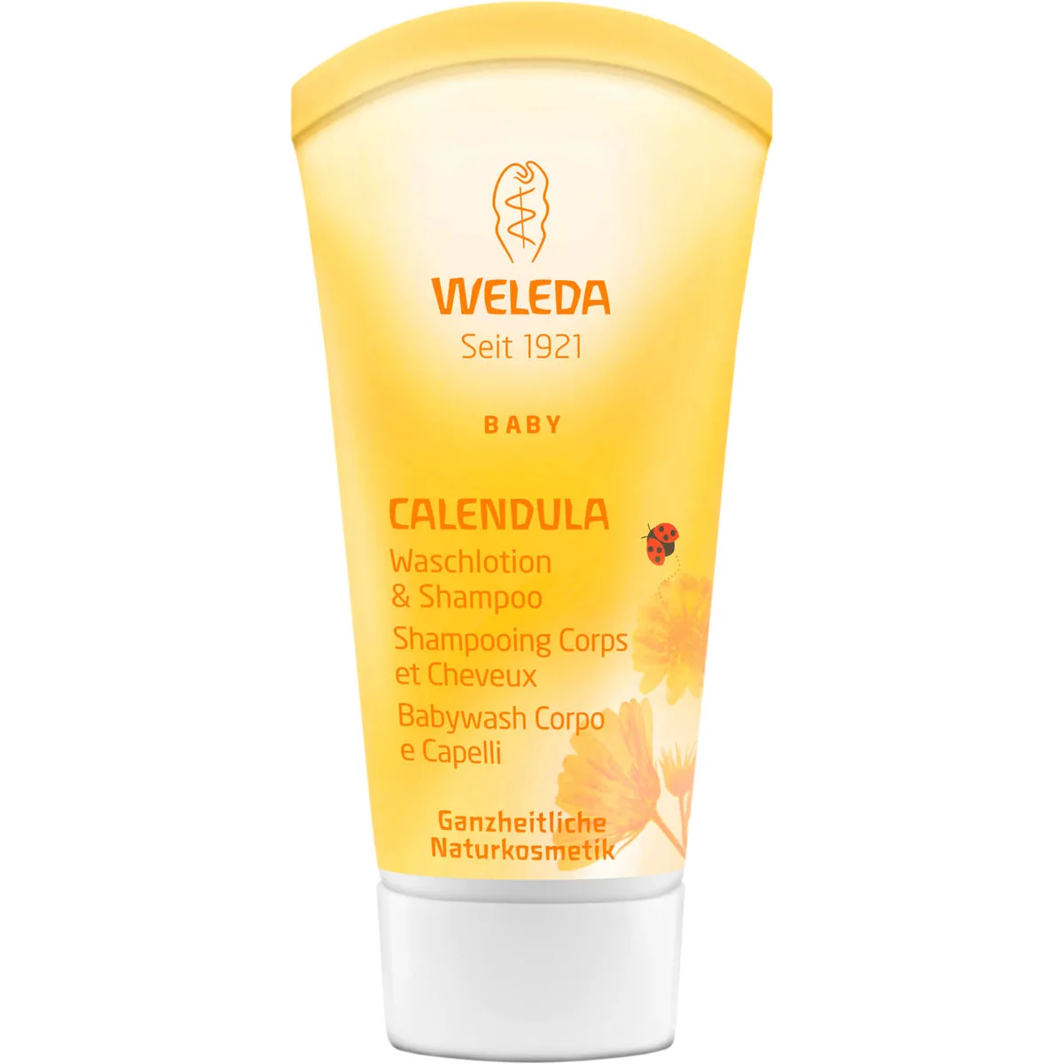 WELEDA Calendula-Waschlotion & Shampoo, 20 ml Gel