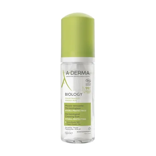 A-Derma Biology feuchtigkeitsspendendes Gesichts-Make-up-Entferner-Mousse