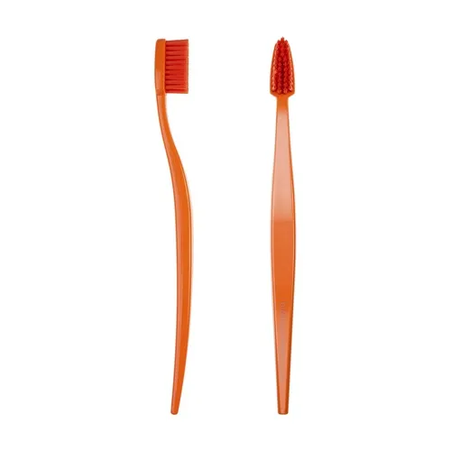 Berlin Biobrush Orange Zahnbürste mit Aktivkohle - Mittelweiche Borsten Kinderlinie