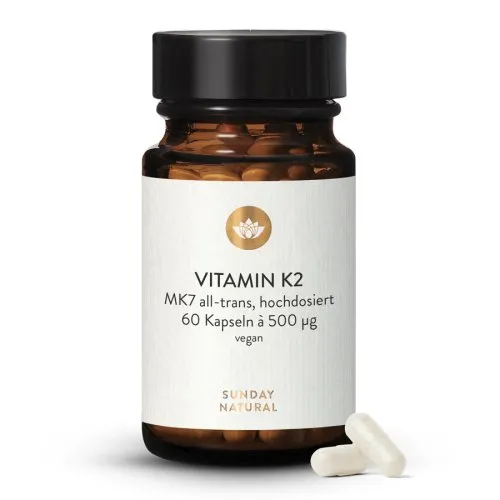 VITAMIN K2 KAPSELN 500µg MK7 all-trans HOCHDOSIERT & VEGAN 7313