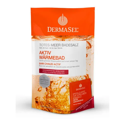 DERMASEL Totes Meer Badesalz+Aktiv Wärme SPA 1 P