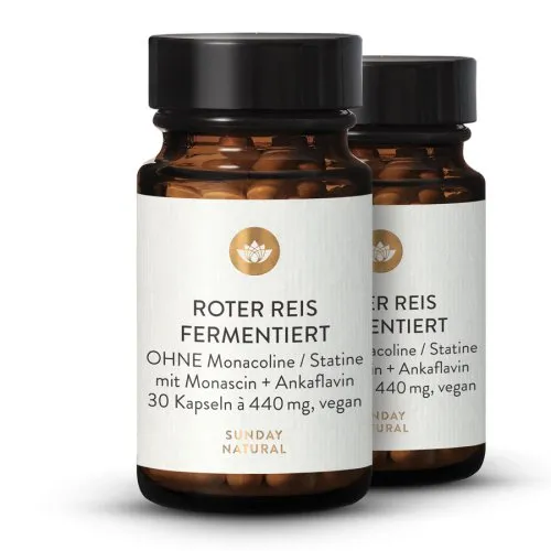 Roter Reis fermentiert ohne Monacoline 7601-bundle