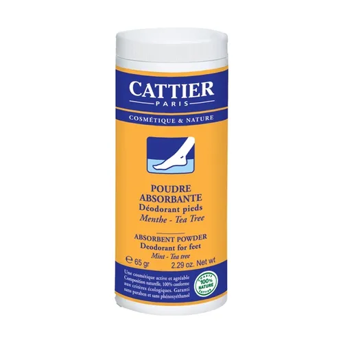 Cattier Füße Deodorant absorbierende Pulver